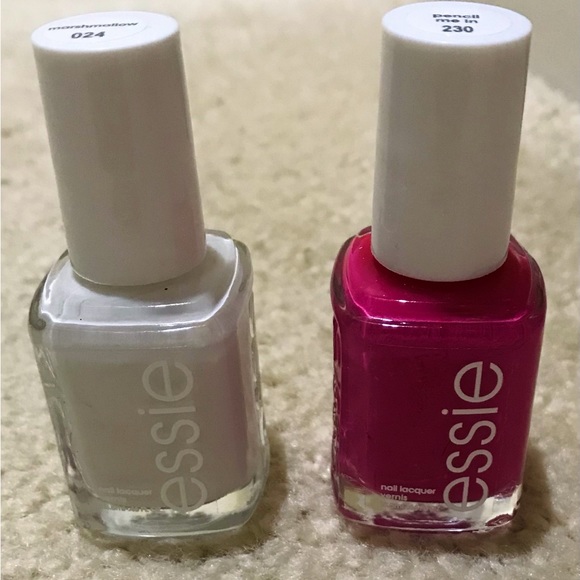 ESSIE Other - 🆕🔥ESSIE REALLY PRETTY TRIO OF NAIL POLISHES(MARSHMALLOW)PENCIL ME IN)BUNDLE🆙